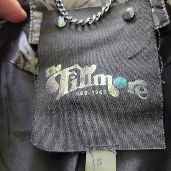 VINTAGE The Fillmore Black Waterproof Jacket Size Small - Picture 5 of 5